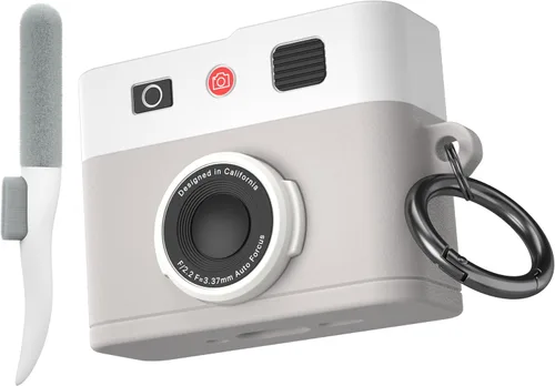 Miniatura 40 de Valkit Funda protectora resistente 2 en 1 para Airpods, a prueba de golpes, funda de Air Pod 2 para hombres y mujeres, con llavero para iPod Skin