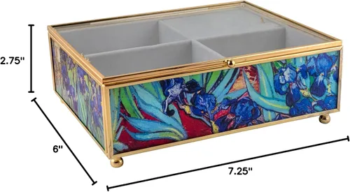 Miniatura 3 de The San Francisco Music Box Company Joyero musical de cristal Iris