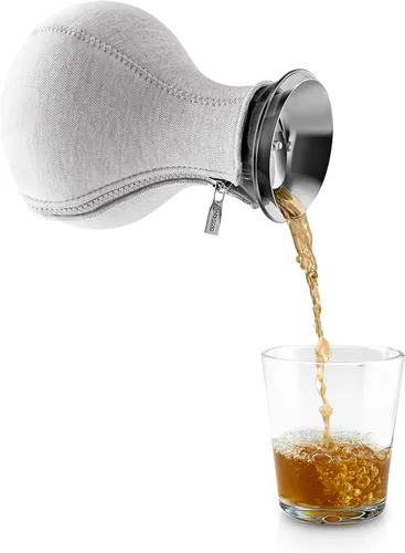 Miniatura 4 de Eva Solo Tetera 1.0l Vidrio de borosilicato sin goteo con cubierta aislante de neopreno Diseño, funcionalidad y calidad daneses Gris claro