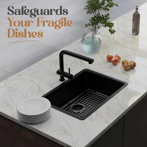 Miniatura 8 de 221206 Rejilla de fregadero – Solo compatible con [32 pulgadas BLANCO PRECIS SUPER SINGLE] – Tamaño de rejilla de fregadero [27.6 x 14.6 pulgadas]
