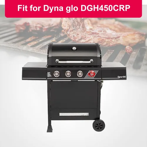 Miniatura 2 de Uniflasy Rejillas de parrilla Placas de calor para Dyna-Glo 4 quemadores DGH450CRP DGH451CRP Piezas de parrilla para Dyna Glo 70-01-911 70-02-411
