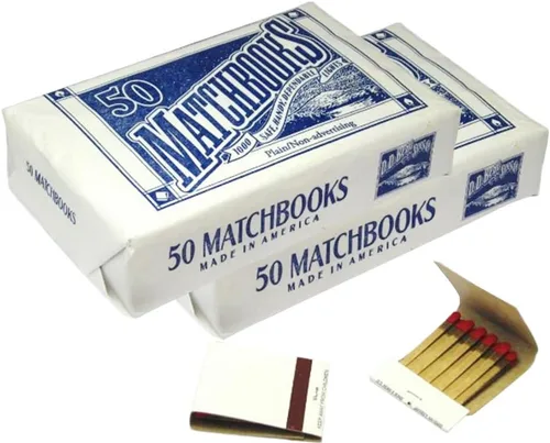 Miniatura 5 de D.D. Bean & Sons 50 Fósforos blancos lisos para bodas cumpleaños al por mayor hechas en América