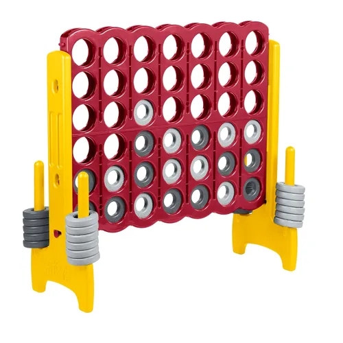 ECR4Kids - Juego de mesa Jumbo de 4 en fila para niños, adultos y familias, para uso en interiores y exteriores, de 4 pies de alto, en color
