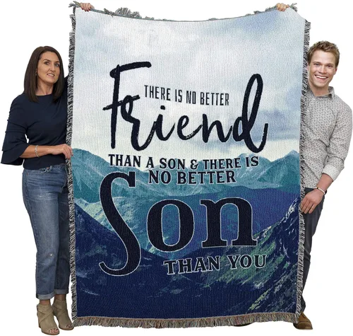Miniatura 15 de Pure Country Weavers Manta The Only Thing Better Then Having You As a yerno para nietos, padre, montañas, manta de regalo tejida de algodón