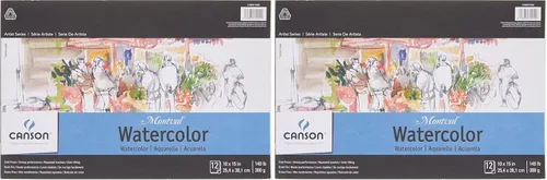 Miniatura 7 de Canson Artist Series - Papel de acuarela, bloc con espiral de alambre, 5.5 x 8.5 pulgadas, 20 hojas (140lb/300g) - Papel de artista para adultos