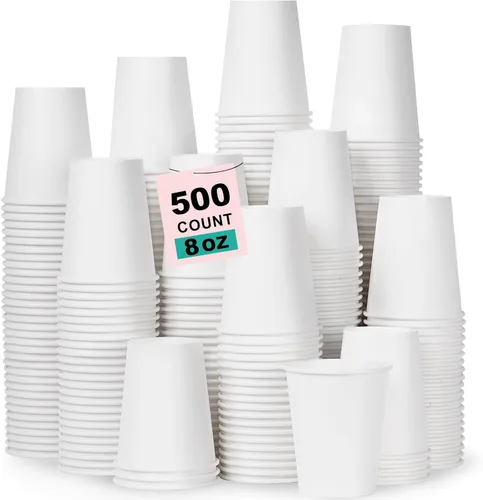 Miniatura 33 de Paquete de 100 tazas de café desechables de pared ondulada corrugada de 16 onzas con tapas y pajitas, tazas aisladas resistentes para bebidas