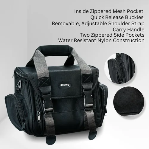 Miniatura 4 de Ultimaxx Bolsa mediana totalmente acolchada con hebillas dobles para cámaras y videocámaras Sony, Nikon, Canon, Olympus, Pentax, Panasonic, Samsung