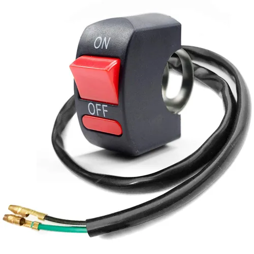 Miniatura 10 de 1 pieza de interruptor de manillar de motocicleta, botón de encendido y apagado, parte de ajuste para luz de motocicleta LED U5 U7 U2, interruptor