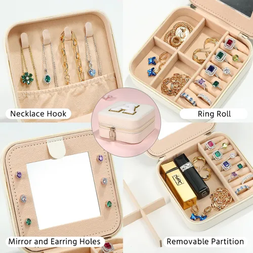 Miniatura 4 de Regalos de cumpleaños para mujeres, juego de 2 piezas de joyería de viaje, regalos de viaje, regalos para amigas, regalos personalizados, regalos