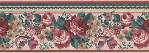 Miniatura 11 de CONCORD WALLCOVERINGS ™ Papel Pintado Frontera Floral Patrón Flores Hojas Para Dormitorio Sala De Estar, Beige, 15 pies Por 7 in KH5897B Beige