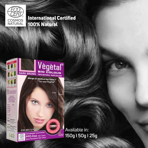 Miniatura 5 de Vegetal Bio Colour - Tinte semipermanente para hombres y mujeres, 100 % herbario y orgánico, sin amoníaco, sin PPD, tinte semipermanente