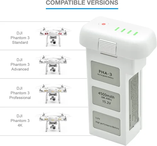 Miniatura 5 de ExpertPower Nueva batería de repuesto 15.2V 4500mAh para DJI Phantom 3, DJI Phantom 3 Pro, DJI Phantom 3 Advanced, DJI Phantom 3 4K y DJI Phantom 3