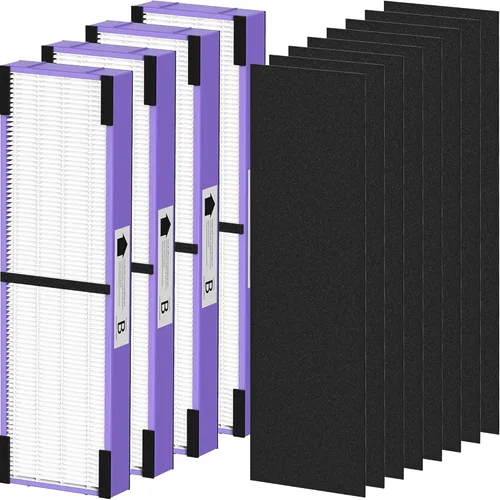 Miniatura 15 de Paquete de 4 filtros FLT4825 B de repuesto compatibles con purificadores de aire G-Guardian AC4825 AC4825E AC4825W AC4850 AC4300 AC4800 AC4900