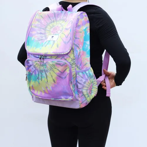 Miniatura 6 de ESVAN Mochila de malla con estampado original, bolsa transparente, paquete para universidad, playa, gimnasio, multiusos, mujeres y hombres, I, Casual
