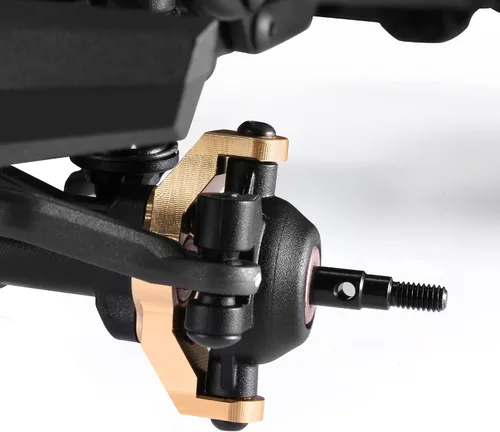 Miniatura 5 de Bloques de rueda de latón C-hubs para 1/18 RC Crawler TRX4M piezas de actualización total de 0.32 onzas contrapeso frontal, 2 piezas