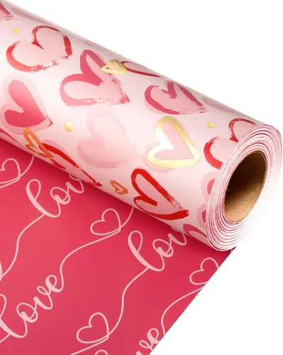 Miniatura 7 de MAYPLUSS Rollo de Papel de Regalo, Papel de Regalo con Bandera a Cuadros Azul y Blanco, Papel de Regalo Reversible para Patinadores y Carreras