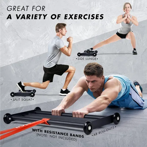 Miniatura 7 de Yes4All Glute Ham Glider, Exercise Wheels for Home Gym Fitness, Glute Hamstring, Booty Building