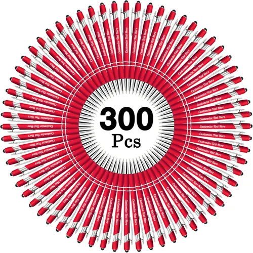 Miniatura 79 de Hasta 500 bolígrafos personalizados a granel con logotipo de mensaje de nombre comercial, bolígrafos grabados personalizados con lápiz óptico