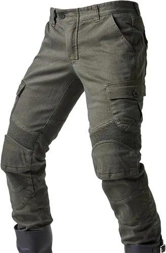 Miniatura 2 de Pantalones de motociclismo para hombre pantalones de ciclismo resistentes al desgaste para motociclismo rodilla y cadera