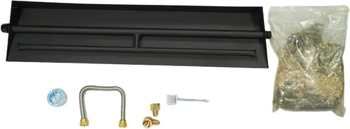 Miniatura 10 de 15"-28" Quemador de sartén para chimenea de gas Quemador de chimenea de gas Hogueras de gas Quemadores de leña de gas Gas natural y quemador