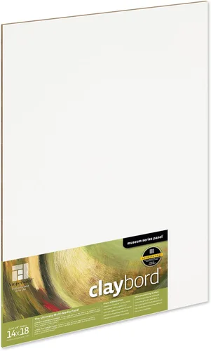 Miniatura 24 de Ampersand Art Supply Panel de pintura de madera: Serie Museo Claybord, 10 "x 10", 2" Perfil con acunado Perfil con cuna de 2