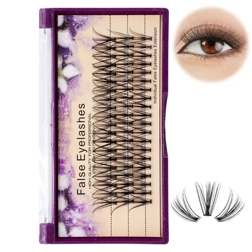 Miniatura 7 de Pestañas postizas de 0.31 a 0.79 pulgadas para elegir, maquillaje profesional, pestañas postizas individuales en racimo, 20 raíces, 0.07C, rizo