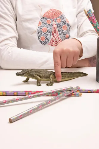 Miniatura 2 de Papo - Figura realista de cocodrilo - A partir de 3 años - Colección Wild Life - Reptiles educativos de pantano - Juguete de idea de regalo