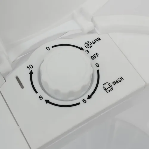 Miniatura 6 de Mini lavadora portátil, máquina de lavandería semiautomática portátil de 260 W con capacidad de 1.2 galones, mini lavadora con temporizador