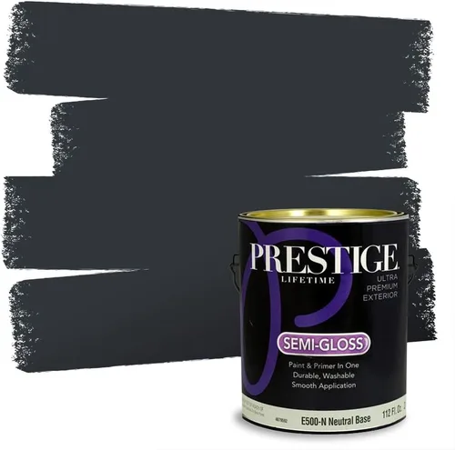 Miniatura 266 de Prestige Paints - 2 en 1, pintura base y pintura de exterior, P500-N-SW7020 SW6991-PCM