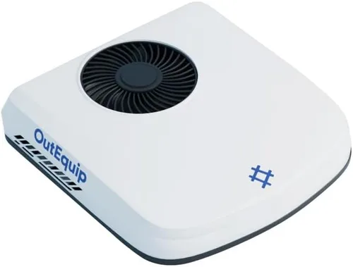 Outequip Aire Acondicionado para RV, Aire Acondicionado de Techo 12V 10000 BTU para RVs, Camiones, Furgonetas, Autocaravanas, Tractor, Unidad de AC