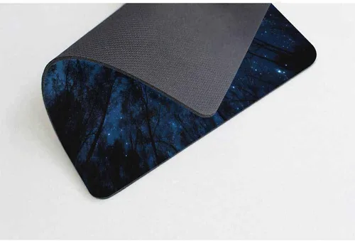 Miniatura 4 de Smooffly - Tapete de mouse para juegos personalizada con diseño de sublime paisaje de cielo nocturno con la Vía Láctea y los árboles, rectangular