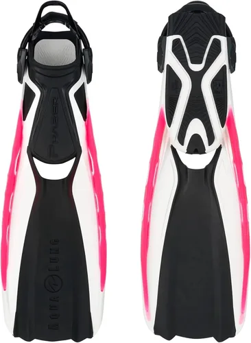 Miniatura 2 de Aqualung Phazer Dive Fins Tri-Material Open-Heel Scuba Diving Swim Fins w/Wave Rib Technology, Hydro Power Vent
