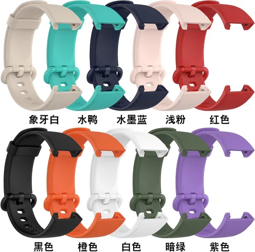 Miniatura 4 de Senter Correas de repuesto de goma suave premium de liberación rápida para Xiaomi MI Watch Lite/Redmi Watch Smart Watch 10 pzas