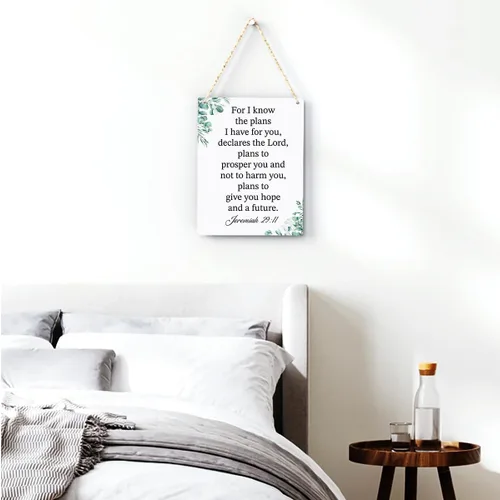 Miniatura 3 de Porque yo sé muy bien los planes que tengo para ti Jeremías 29:11 Decoración inspiradora Regalos cristianos Versículo bíblico Arte de pared