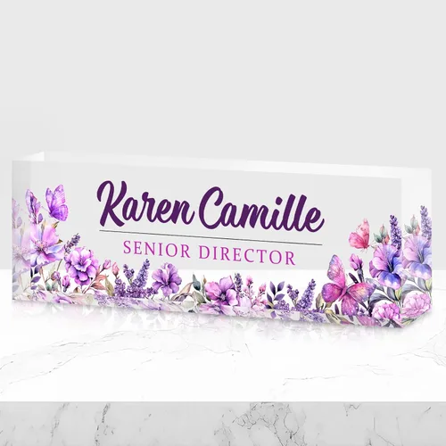 Miniatura 26 de Placa de nombre de oficina personalizada para escritorio, placa de nombre, regalos personalizados para compañeros de trabajo, jefe, profesor