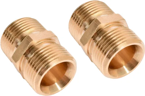Acoplador de lavadora a presión M22 métrico M22-0.551 in rosca macho a M22-0.551 in Macho Arandela a presión Acoplador de extensión de manguera