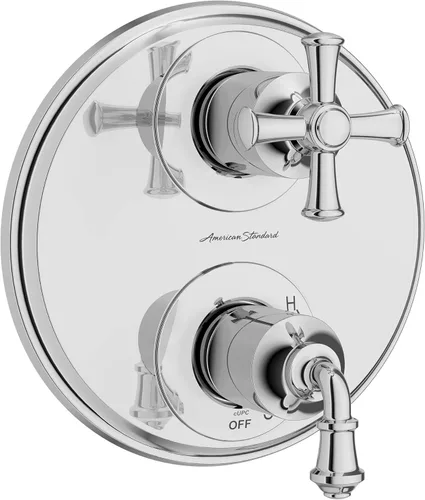 American Standard TU052740.002 Delancey - Desviador de ducha integrado con 2 manijas solamente, cromo pulido Cromado