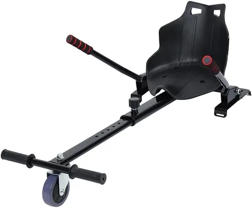 Miniatura 5 de Soporte de asiento de aleación para aeropatineta Go Kart, longitud ajustable, manubrio de fácil dirección y rueda de 360° para aeropatinetas de 6.5