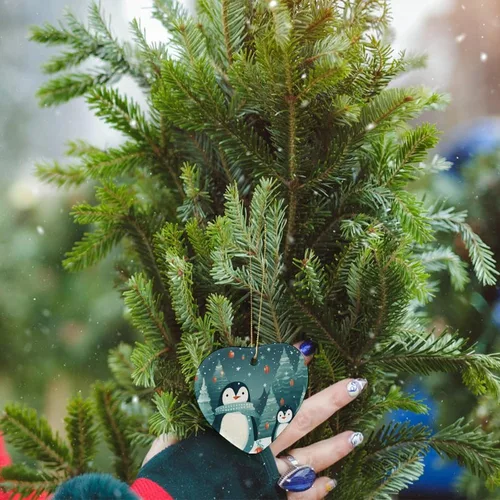 Miniatura 6 de Adorno de Navidad de pingüino, adorno de Navidad 2023, lindo pingüino para bebé, primera Navidad, Navidad, recuerdo, decoración de árbol de Navidad