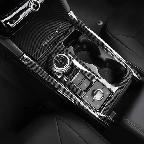 Miniatura 2 de HIGH FLYING Para Ford Explorer 2020 2021 2022 2023 2024 Accesorios de coche Consola central Engranajes de cambio Cubierta de superposición ABS fibra