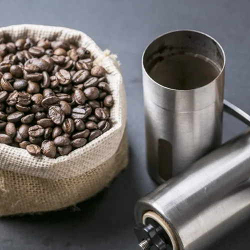 Miniatura 6 de Teranuvo Molinillo de café manual – 18 ajustes ajustables, desde curso extra hasta molienda ultrafina, molino de fresas de cerámica cónica de alta