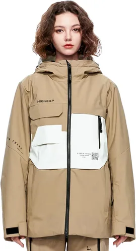 Miniatura 9 de Chaqueta de Esquí Abrigo de Snowboard Nieve Invierno Impermeable Aislada Resistente al Viento Holgada Cálida con Capucha para Hombres Mujeres