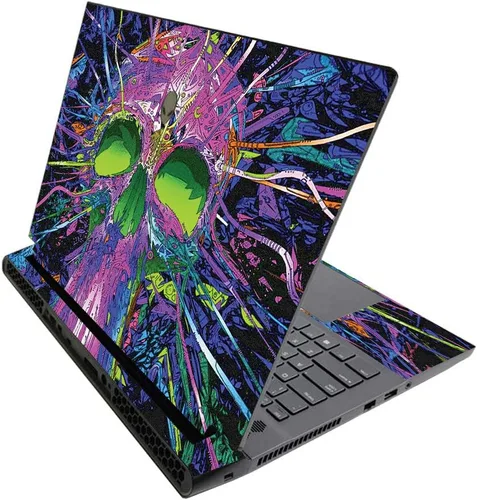 Miniatura 316 de MightySkins - Skin brillante con purpurina para Alienware M17 R3 (2020) y M17 R4 (2021) - Diversión de los años 90 Acabado duradero con purpurina