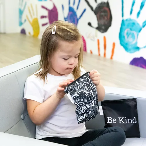 Miniatura 4 de Bumkins Bolsas reutilizables para sándwiches y aperitivos, para el almuerzo escolar de niños y para adultos, tela lavable, bolsa de tela impermeable