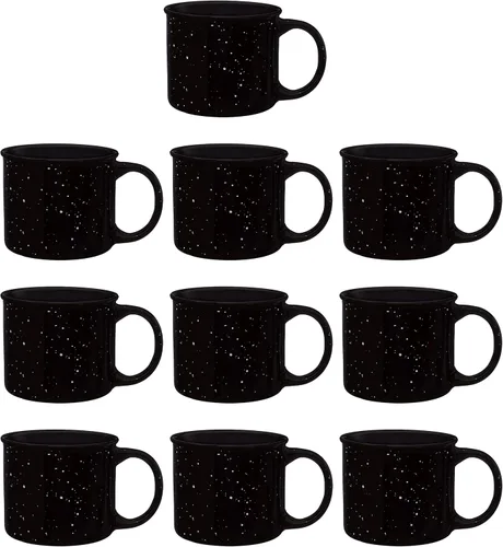 Miniatura 14 de DISCOUNT PROMOS Tazas de café personalizadas de cerámica para fogata, 13 onzas, juego de 10/50/100, paquete personalizado a granel, perfecto