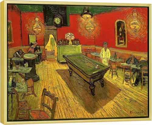 Miniatura 10 de Wieco Art The Night Cafe in the Place Lamartine in Arles - Lienzo clásico de Van Gogh, famosas pinturas al óleo abstractas, reproducción de obras