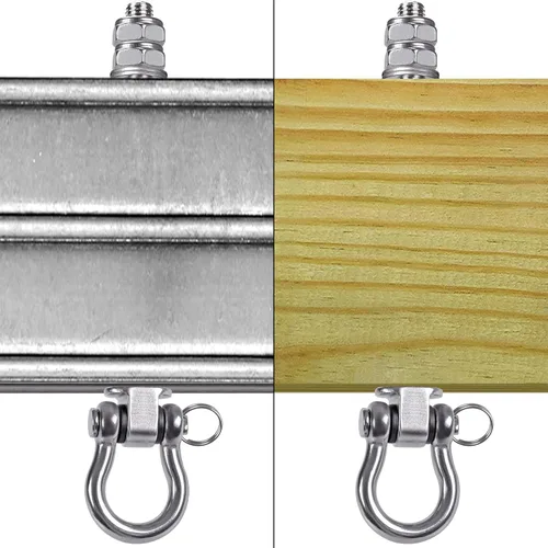 Miniatura 3 de BeneLabel Ganchos de columpio resistentes con rodamientos, juego de 6 herrajes de acero inoxidable 304 para vigas de madera y metal, ideal para 6