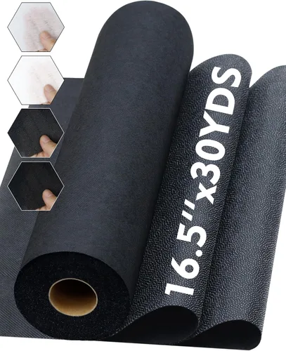 Miniatura 8 de PLANTIONAL Interfaz fusible no tejido no tejido blanco ligero para planchado: 16.5 "x 30yds Interfaz no tejida de peso ligero en poliéster de una