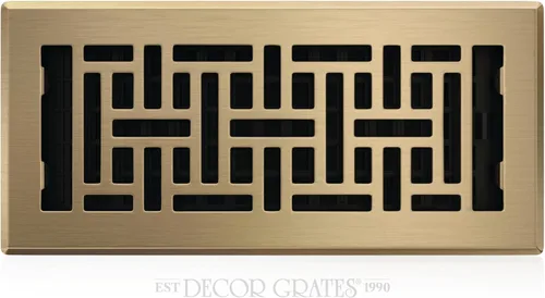 Miniatura 10 de Decor Grates Registro de suelo oriental AJH412-RB, 4 x 12 pulgadas, acabado de bronce frotado bronce (Rubbed Bronze Finish)