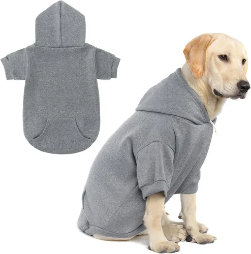 Miniatura 39 de SCENEREAL Sudadera de seguridad con capucha para perros grandes, medianos y pequeños, para niños y niñas, disfraz de perro suave con agujero para #1